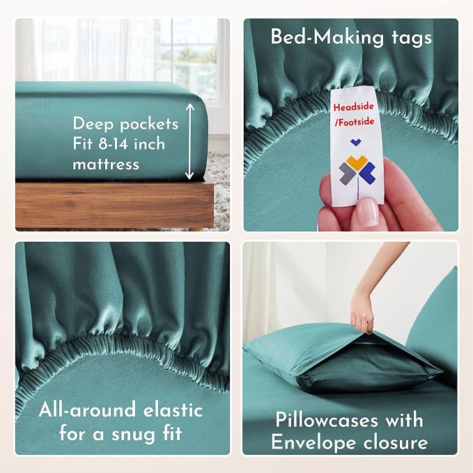 California Design Den Deep Pocket King Sheet Set - Image 6