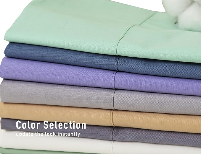 Sunflower Queen Pillowcases Set of 2, 100% Cotton Queen Size Pillow Cases 2 - Image 9