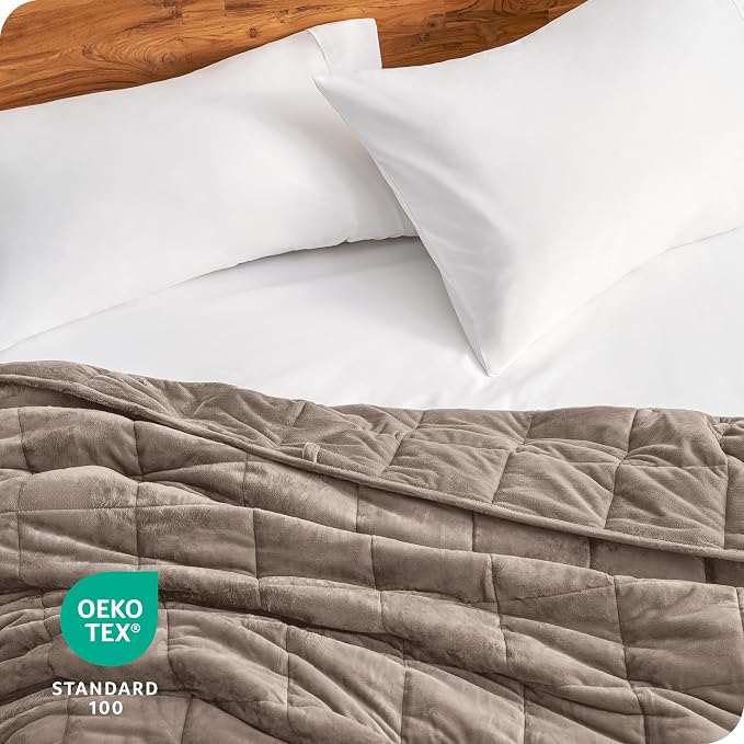Bare Home Weighted Blanket King Size 25lb - Image 7
