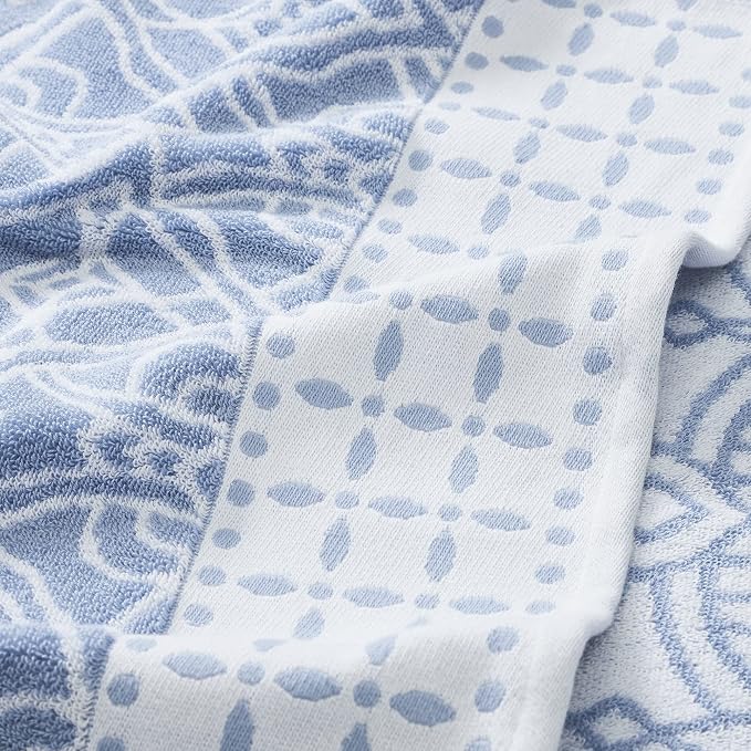 Modern Threads Monroe 6-Piece 100% Cotton Towel Set – Reversible Yarn Dyed - Image 3