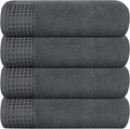 GLAMBURG Ultra Soft 4 Pack Oversized Bath Towel Set 27x54 inches, 100% Cotton by GLAMBURG