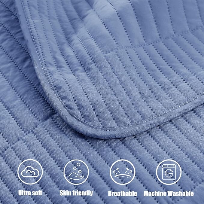 Whale Flotilla Ultra Soft California King Quilt Bedding Set, Lightweight - Image 7