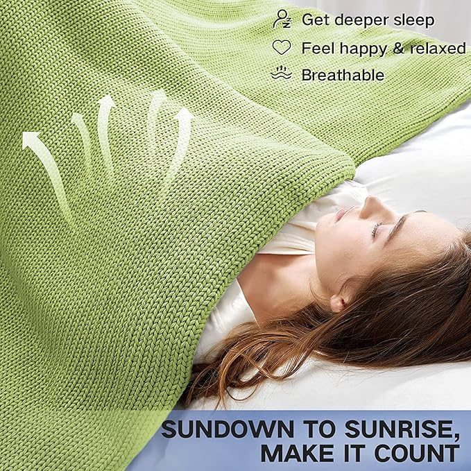 Guohaoi Knitted Weighted Blanket - Image 4