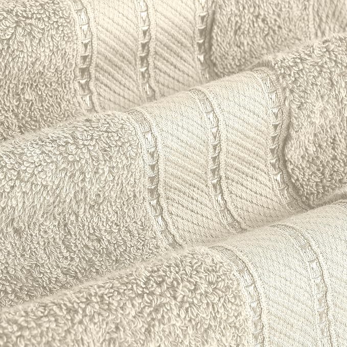 Modern Threads 4-Pack SpunLoft Bath Sheet Sand 35x66 - Image 4