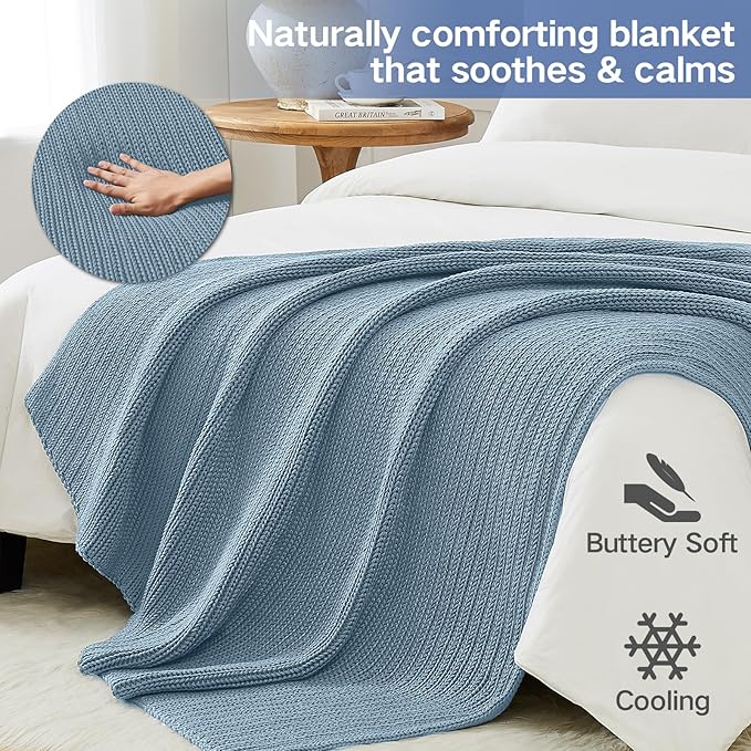 Guohaoi Knitted Weighted Blanket Kids No Beads Cooling Heavy Blanket, Home - Image 4