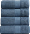 Springtree Home 100% Cotton Bath Towel Set of 4 | Super Soft & Absorbent by SpringtreeHome