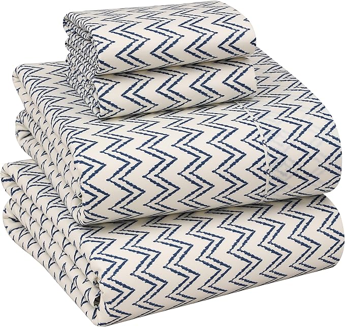 RUVANTI 100% Cotton Sheets – Full Size Percale Bedding, Cooling & Breathable by Ruvanti