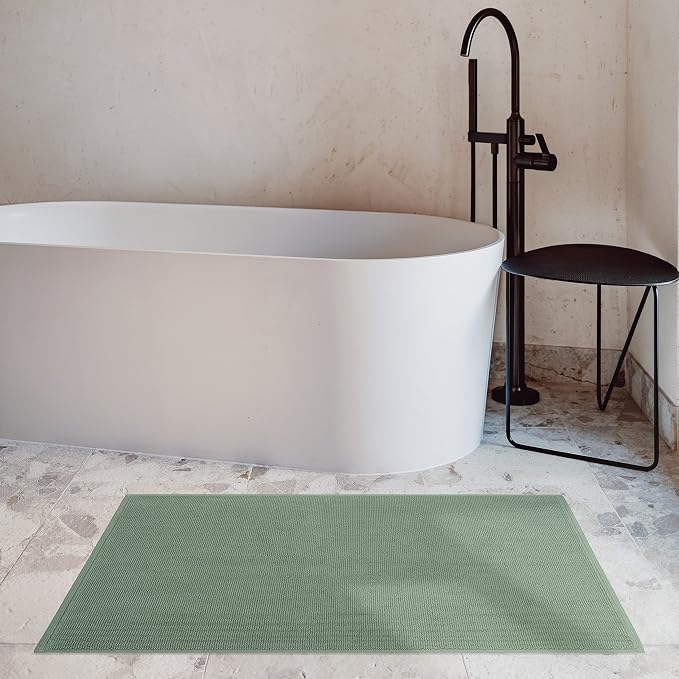Cotton Paradise 100% Cotton Non Slip Bath Mats - Image 2