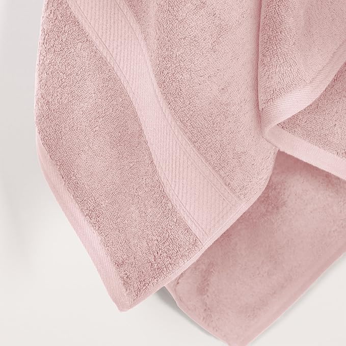 SUPERIOR Egyptian Cotton Pile Bath Towel Set of 2, Ultra Soft Luxury Towels - Image 3