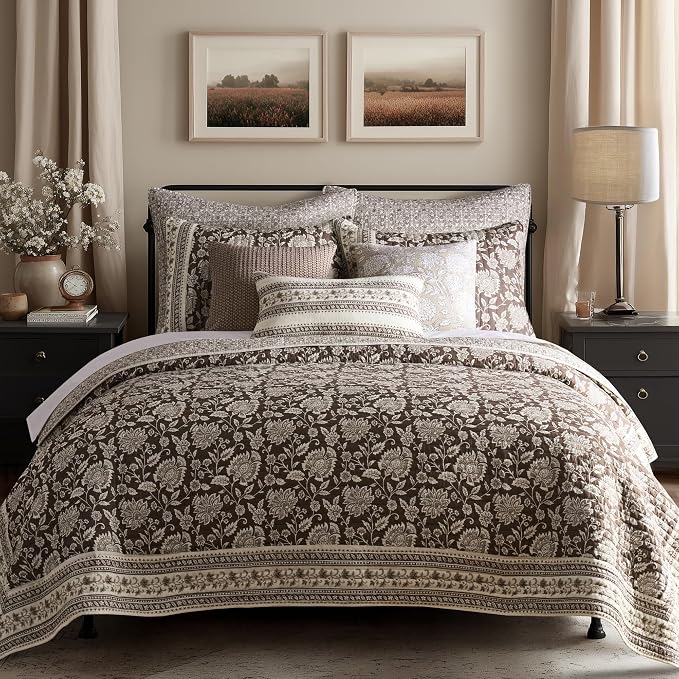 Levtex Home Adare Cocoa Reversible King/Cal King Quilt Set and 2 Pillow Shams by LevtexHome