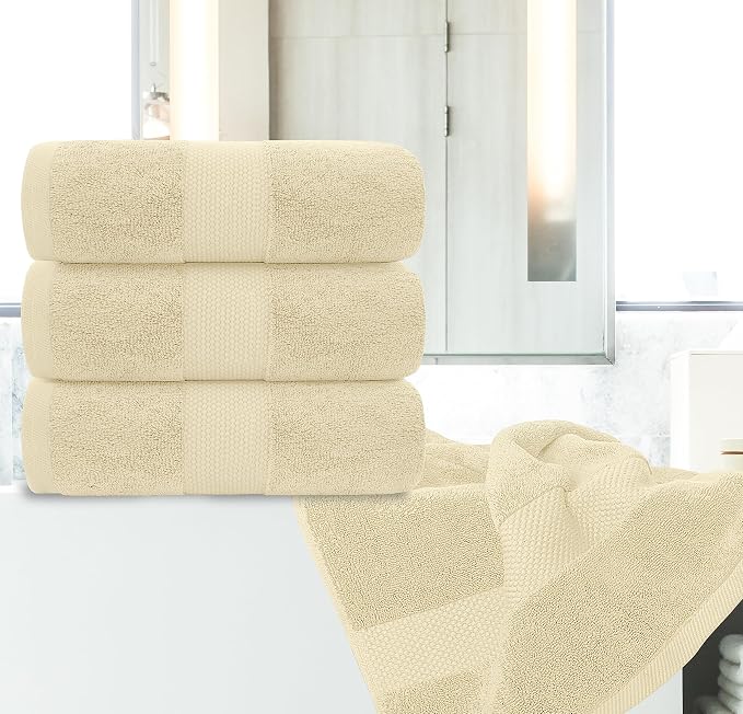 White Classic Luxury Bath Towels Large - Image 5