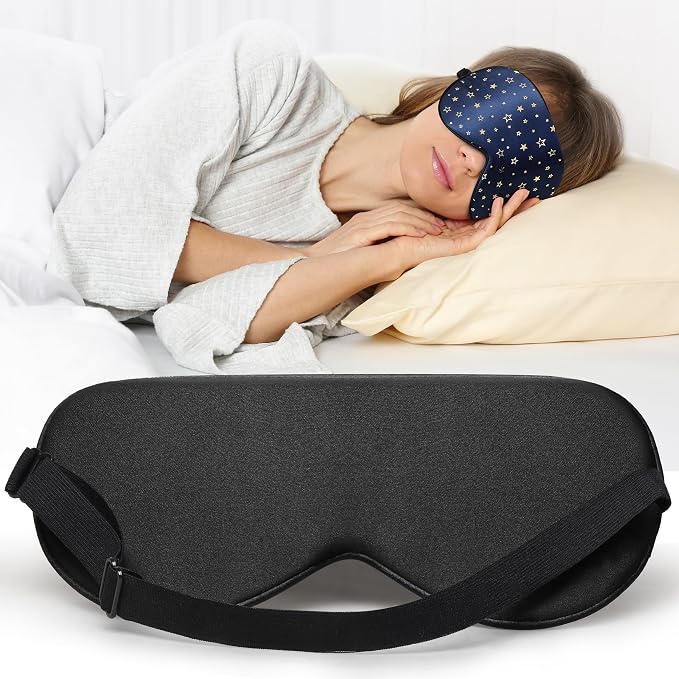 Silk Sleep Eye Mask for Men Women, Comfortable Super Soft Eye Mask - Image 7