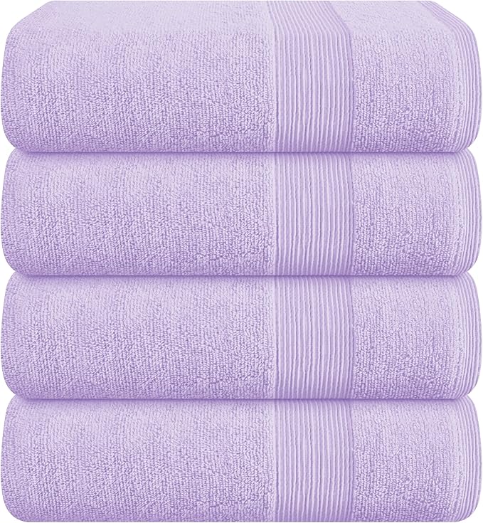 Belizzi Home 4 Pack Bath Towel Set 27x54, 100% Ring Spun Cotton, Ultra Soft by Unknown