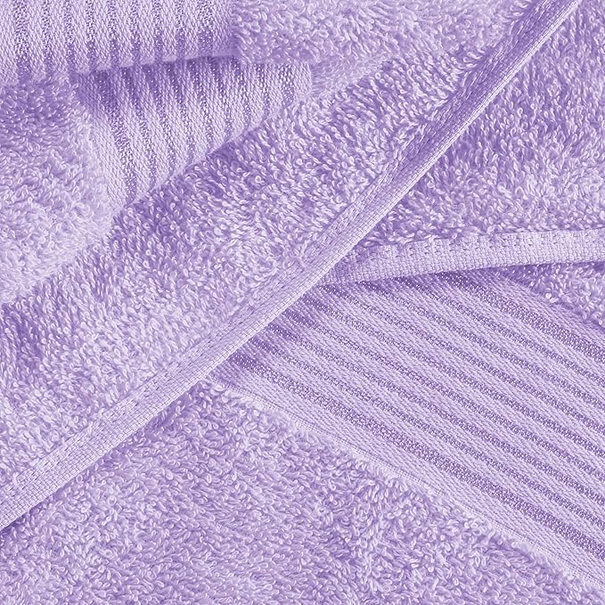 Elvana Home Cotton 2 Pack Oversized Bath Towel Set 28x55 inches, Large Bath - Image 2
