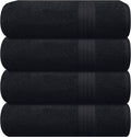 GLAMBURG Premium Cotton 4 Pack Bath Towel Set by GLAMBURG