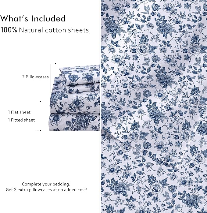 RUVANTI 4 Pcs Cotton Sheets - Image 4