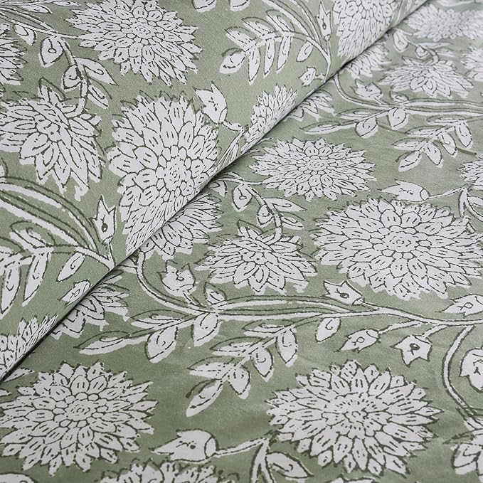 Levtex Home Adare Sage Reversible King Duvet Cover Set - Image 5