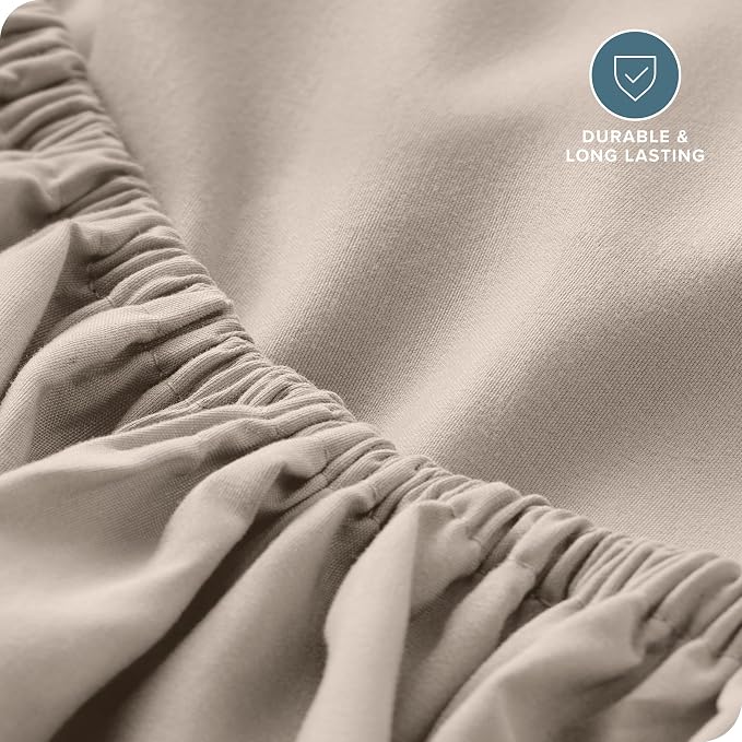 Bare Home Fitted Bottom Sheet Queen Size - Image 5