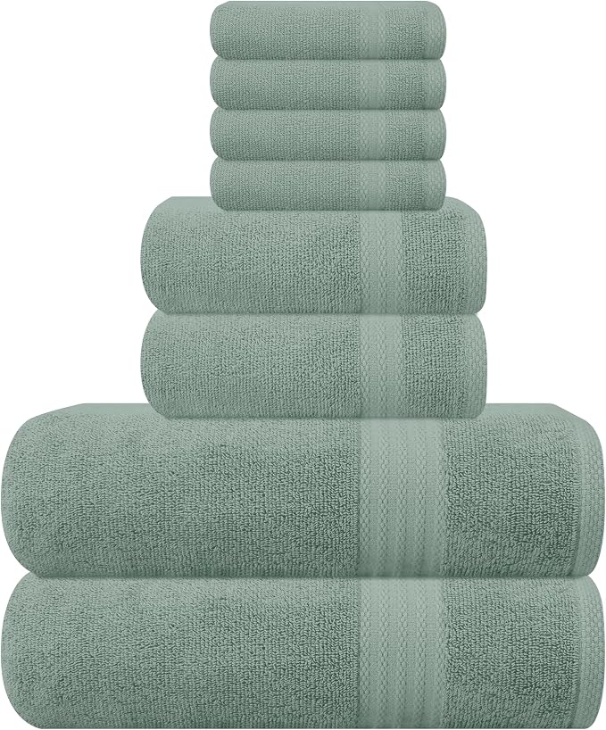GLAMBURG Ultra Soft 8-Piece Towel Set by GLAMBURG