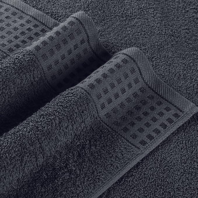 GLAMBURG 100% Cotton 2 Pack Oversized Bath Towel Set 28x55 Inches, Ultra Soft - Image 2