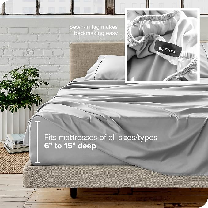 Bare Home Short Queen Sheet Set - Image 5
