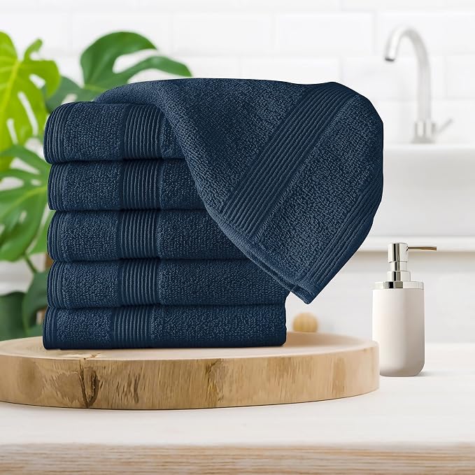 Belizzi Home Ultra Soft 6-Piece Hand Towel Set 16x28-100% Ringspun Cotton - Image 3
