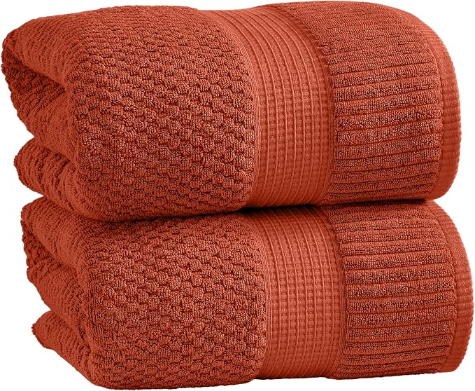 NY Loft 100% Cotton 2 Pack Bath Sheet Towel Set | Extra Large Oversize Bath by NYLoft