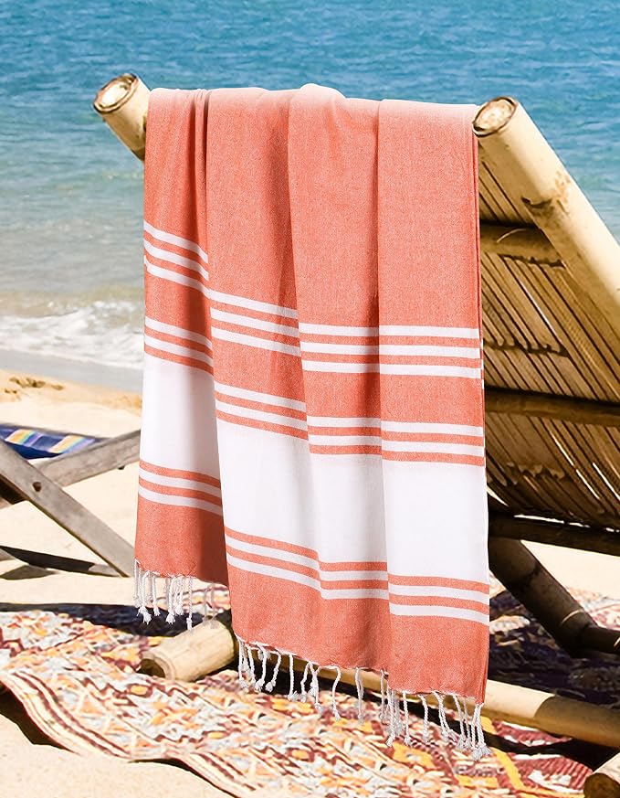 Goroly Home Cotton Turkish Peshtemal Beach Towel, Extra Large, Thin Quick Dry - Image 2