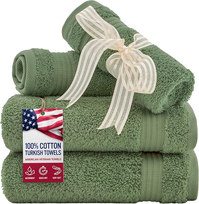 American Veteran Towel, 100% Cotton Turkish Washcloths by AmericanVeteranTowel