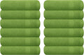 GLAMBURG Ultra Soft 12-Piece Washcloths Set 13x13-100% Ringspun Cotton by GLAMBURG