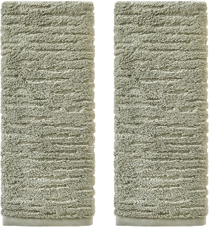 SKL Home CloudSoft Cotton Luxury 2-Piece Hand Towel Set by SKLHomebySaturdayKnightLtd