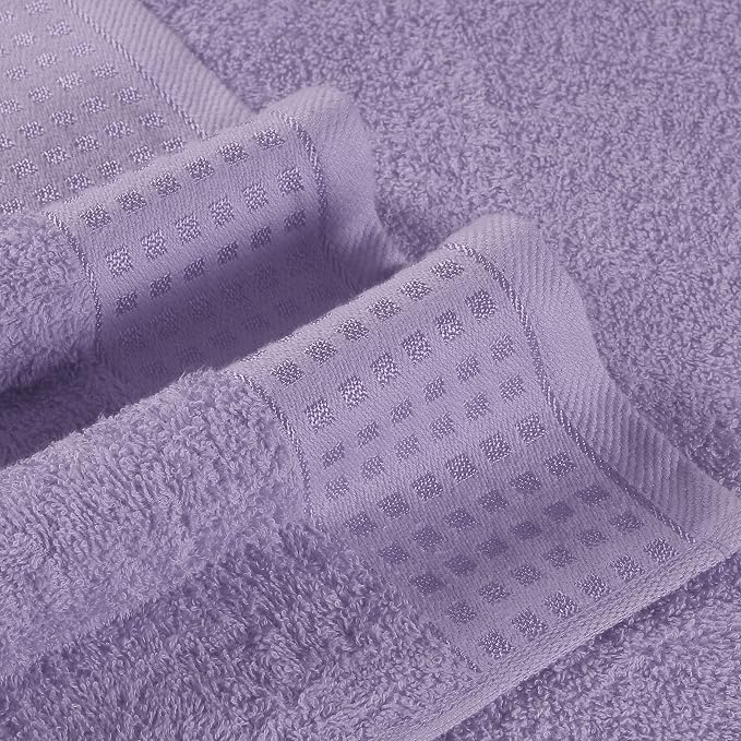 GLAMBURG 100% Cotton 2 Pack Oversized Bath Towel Set 28x55 Inches, Ultra Soft - Image 2