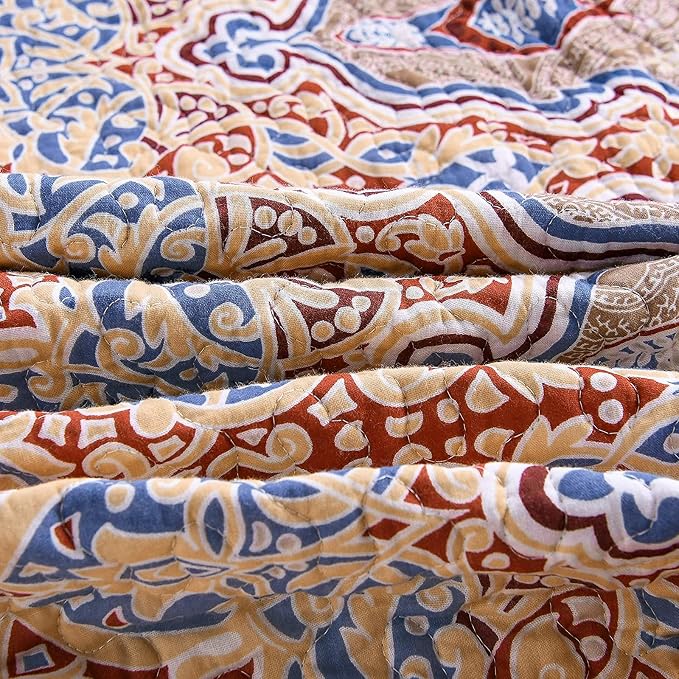 Exclusivo Mezcla 50"x 60" Quilted Throw Blanket- Microfiber Quilt Throw - Image 5