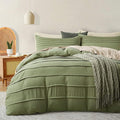 Oli Anderson Sage Green Duvet Cover Queen Size by OliAnderson