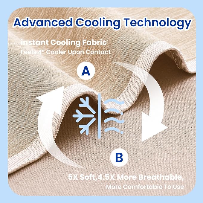 Topcee Cooling Blanket for Night Sweats Absorbs Heat to Keep Adults, Children - Image 5