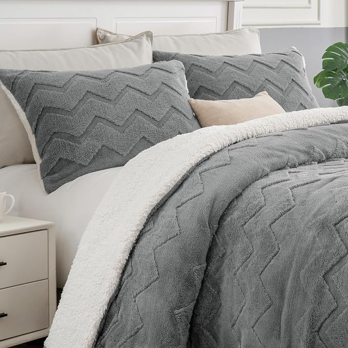 BEDELITE Fluffy California King Size Comforter Set by BEDELITE
