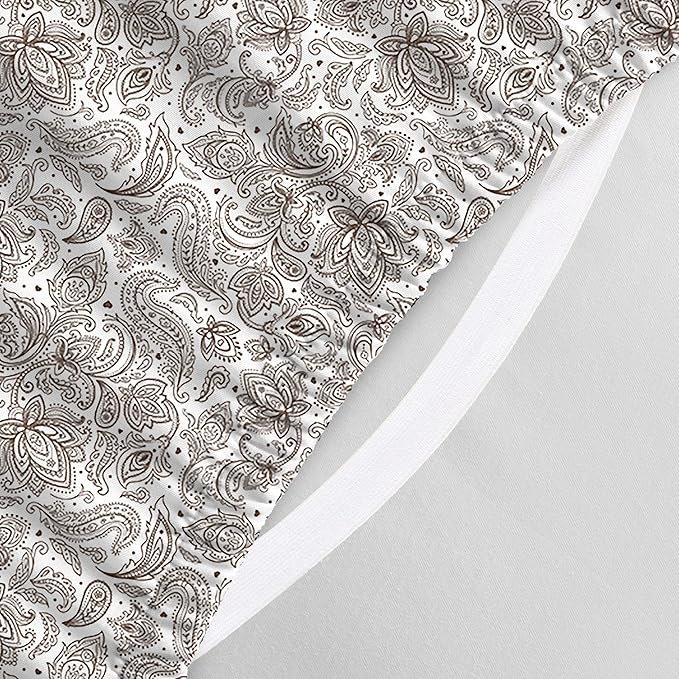 Elegant Comfort Luxury Soft Bed Sheets Paisley Pattern - Image 4