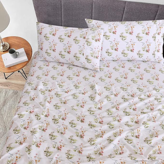 RUVANTI 100% Cotton Sheets – Twin XL Size Percale Bedding, Cooling & Breathable - Image 2