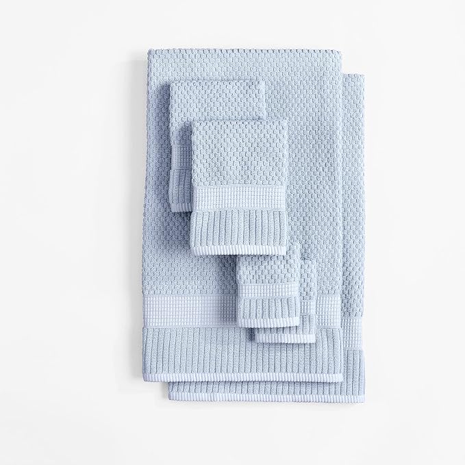 NY Loft 100% Cotton Towel Set 6 Piece | Super Soft & Absorbent Quick-Dry 2 Bath - Image 8