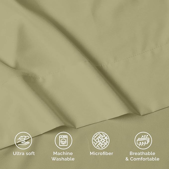 Luxury Flat Sheet on Amazon Elegant Comfort Wrinkle-Free 1500 Premier Hotel - Image 7