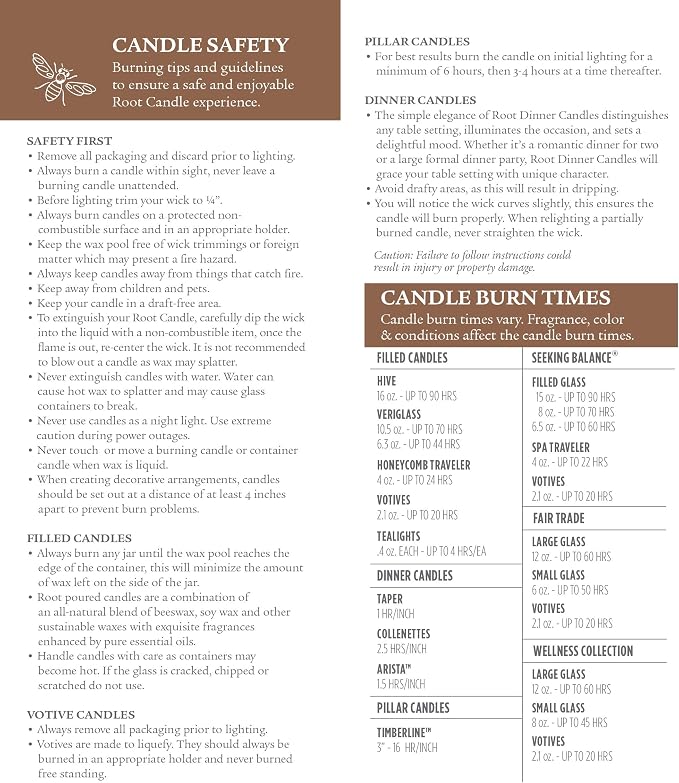 Root Candles Scented Candles Honeycomb Beeswax Blend Premium Handcrafted Candle - Image 15
