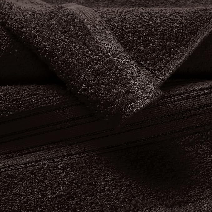 BOUTIQUO Cotton 2 Pack Bath Towel Set 28x55, Eco-Friendly Large Bath Towels - Image 2