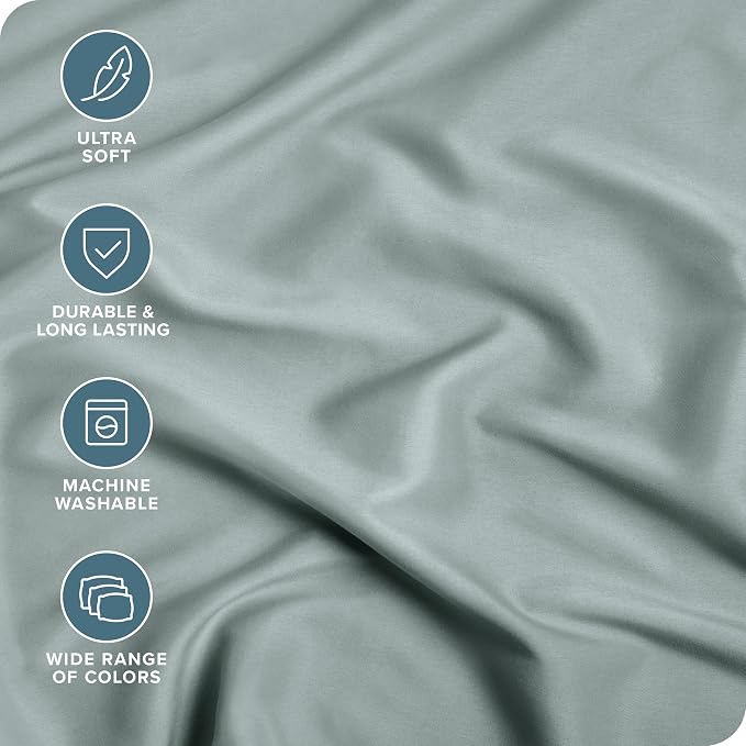 Bare Home Fitted Bottom Sheet Queen Size - Image 2