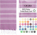 Cacala Lightweight and Thin Turkish Beach Towel 100% Cotton Sand-Free and by Cacala