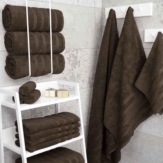 American Soft Linen Luxury 4 Piece Bath Towels, 600 GSM 100% Cotton Turkish - Image 2
