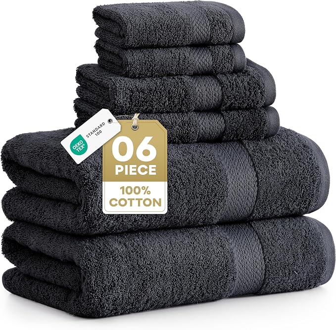 LANE LINEN 100% Cotton Towel Set by LaneLinen