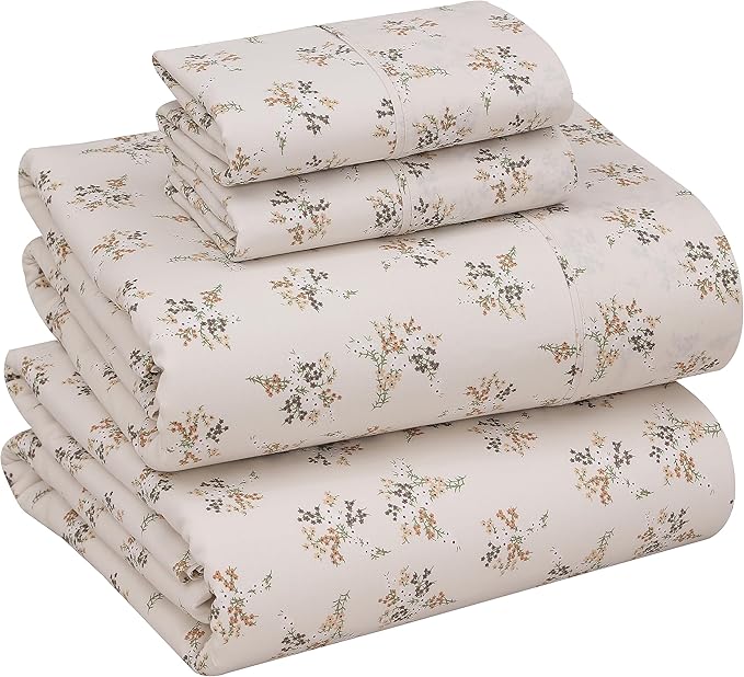RUVANTI 100% Cotton Sheets – Full Size Percale Bedding, Cooling & Breathable by Ruvanti