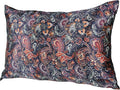MANSPHIL Purple Paisley 100% Silk Pillowcases King Size, Bohomian Brown Floral by MANSPHIL