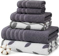 Modern Threads Natural Vine 6-Piece 100% Cotton Towel Set – Yarn Dyed Jacquard by ModernThreads