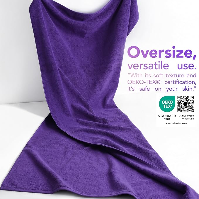 American Soft Linen 100% Cotton 600 GSM Turkish 40x80 Oversized Bath Towel Sheet - Image 3
